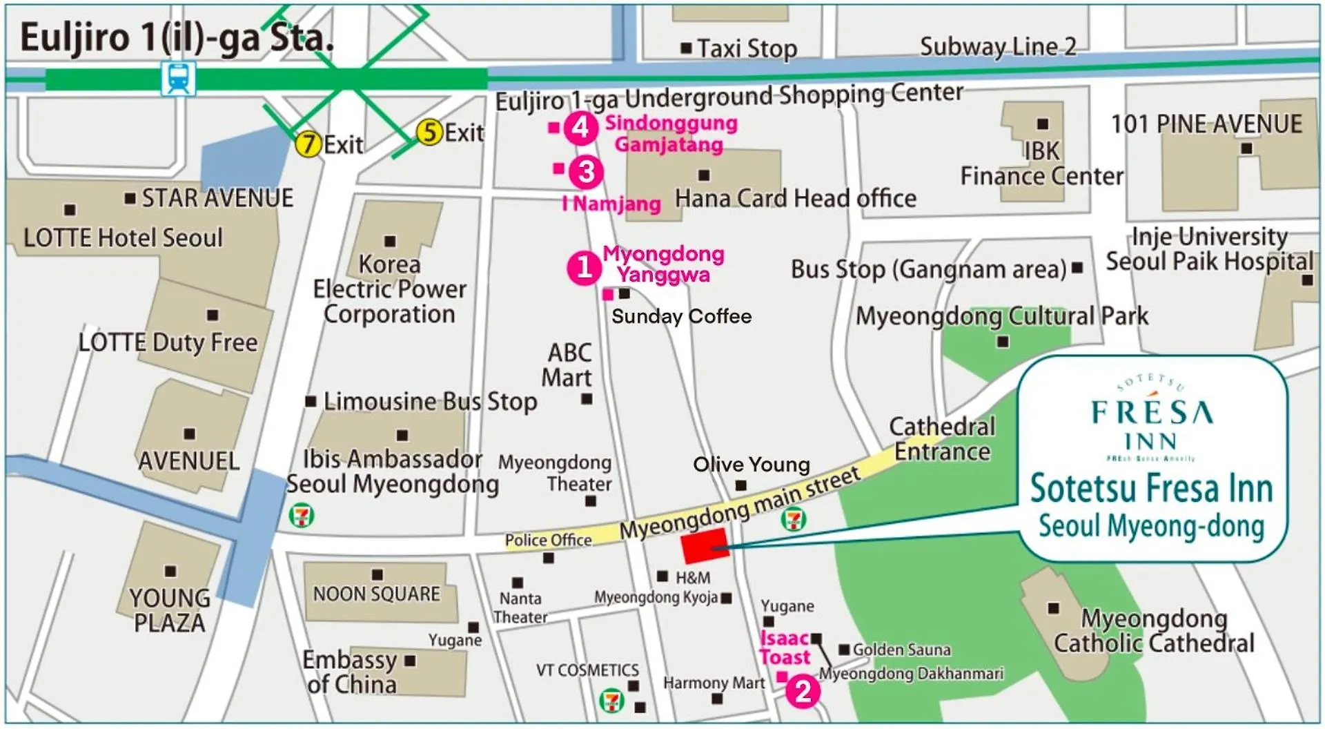 Sotetsu Fresa Inn Seoul Myeong-Dong 3*,